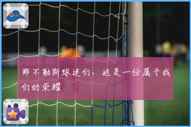 那不勒斯球迷们，这是一份属于我们的荣耀